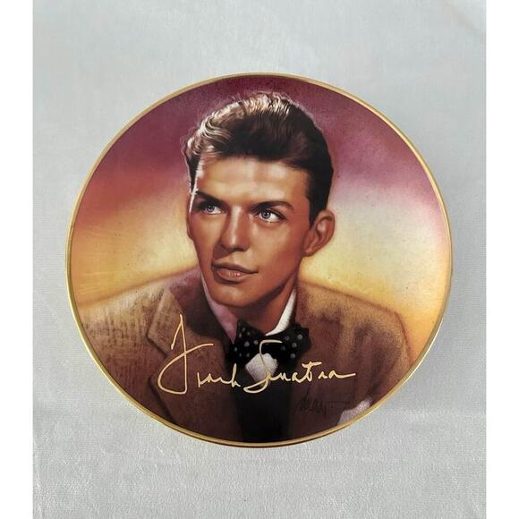 LOT OF 6 FRANK SINATRA FRANKLIN MINT LIMITED EDITION HEIRLOOM PORCELAIN PLATES - Picture 3 of 9